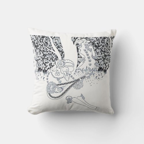 VALENTINES DAY ROMANCEROMANTIC LOVERS IN NATURE THROW PILLOW