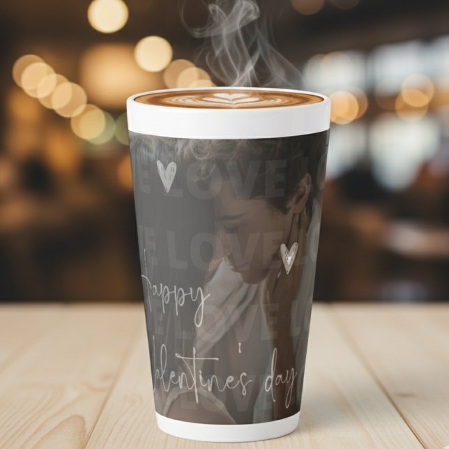  Valentine's Day Romantic Couple Love Girt photo  Latte Mug (Creator Uploaded)