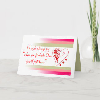Valentine's Day Romantic Greeting Holiday Card