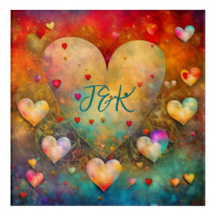 Valentine's Day Romantic Keepsake Personalized Acrylic Print