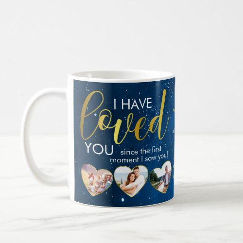 Valentines Day Romantic Loved Heart Photo Collage  Coffee Mug