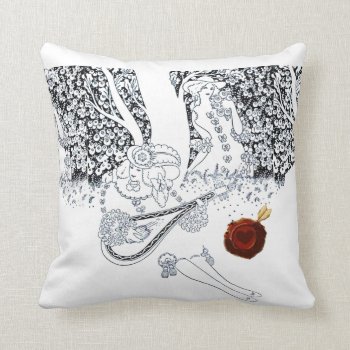 Valentine's Day Romantic Lovers Red Wax Seal Heart Throw Pillow by bulgan_lumini at Zazzle