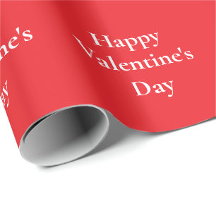 Valentine's Day Romantic Red Cute Colorful 2025 Wrapping Paper