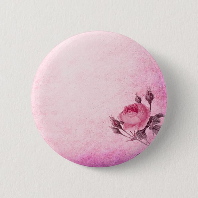 Valentine's day Rose      Button (Front)