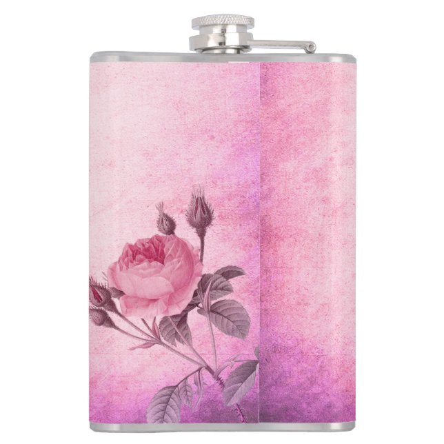 Valentine's day Rose            Flask (Back)