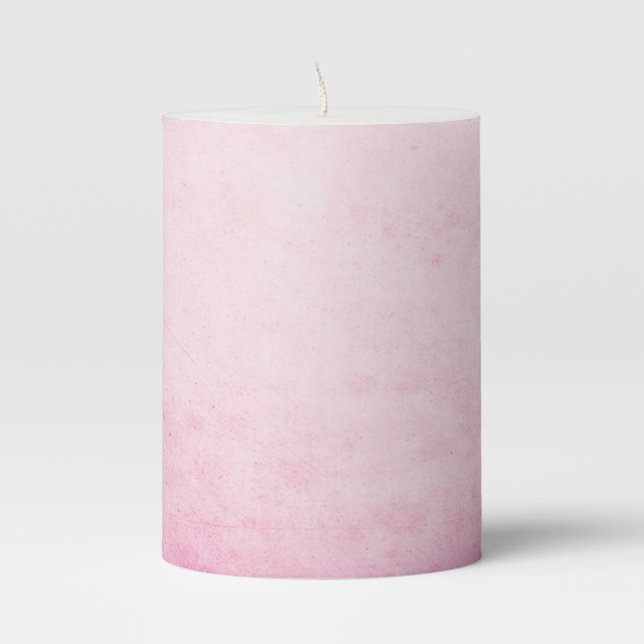 Valentine's day Rose           Pillar Candle (Front)