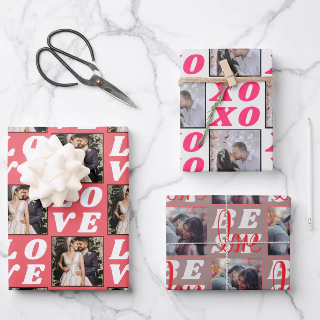 Valentines Day Rustic Love Xoxo Photo Gift Wrapping Paper Sheets Zazzle
