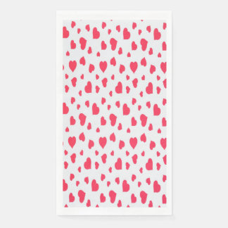 valentine's day sale seamless pattern hearts Matte Paper Guest Towels