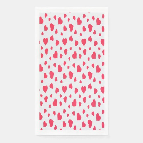 valentines day sale seamless pattern hearts Matte Paper Guest Towels