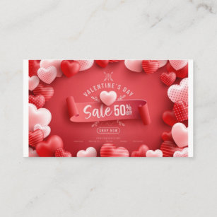 valentine's day sale special offer up to 50 off sh enclosure card