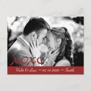 Valentine's Day Save the Date Announcement Postcard