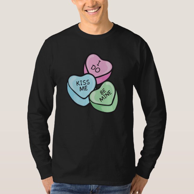 Valentine's Day Saying Hearts T-Shirt (Front)