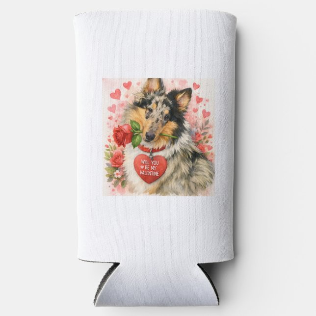 Valentines Day scented candle Seltzer Can Cooler (Front)