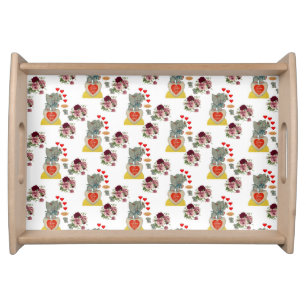 Valentines Day Serving Tray Elephant Vintage