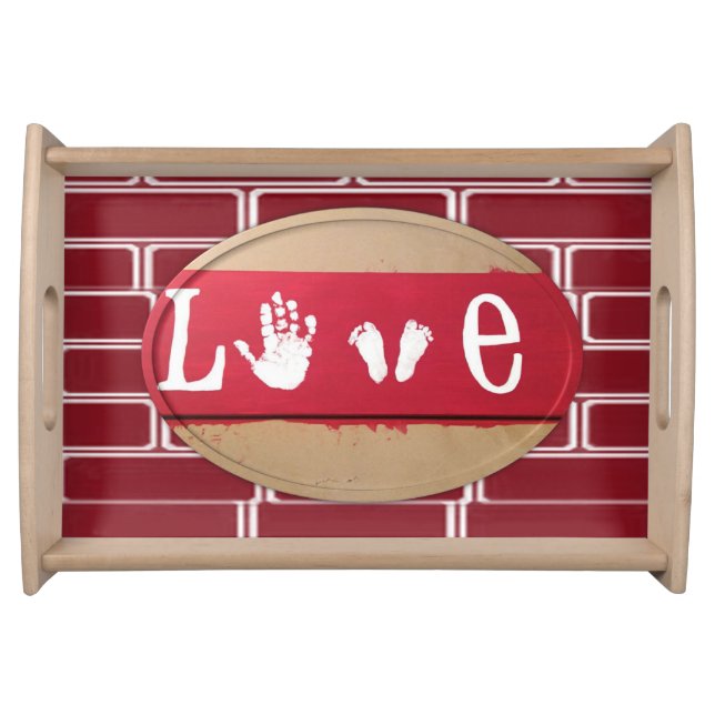 Valentines Day Serving Tray Love (Front)