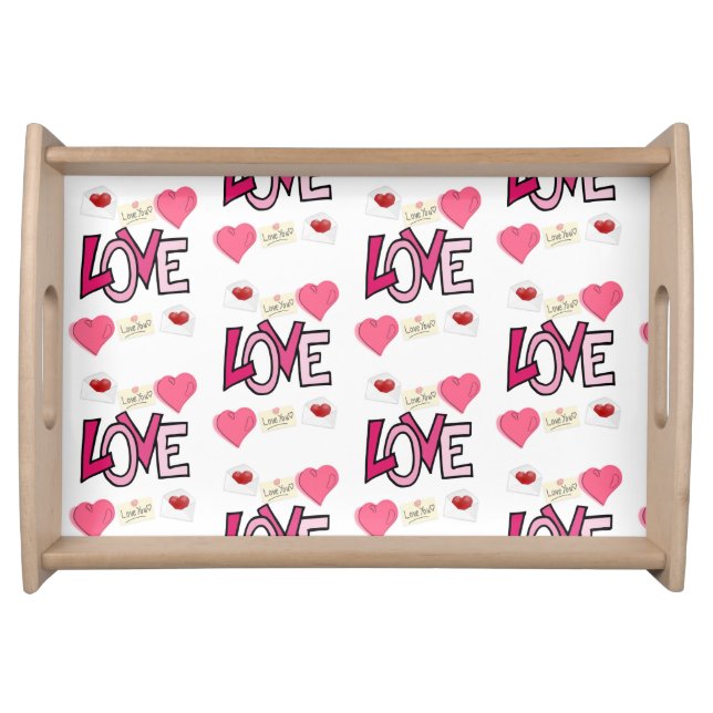 Valentines Day Serving Tray Love (Front)