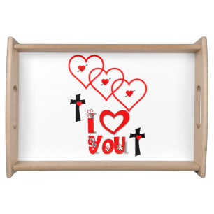 Valentines Day Serving Tray Love