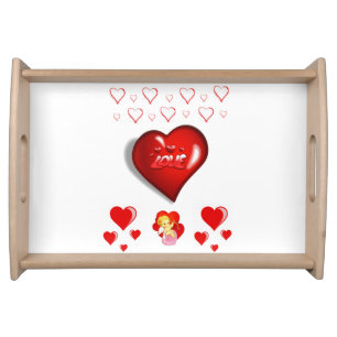 Valentines Day Serving Tray Love