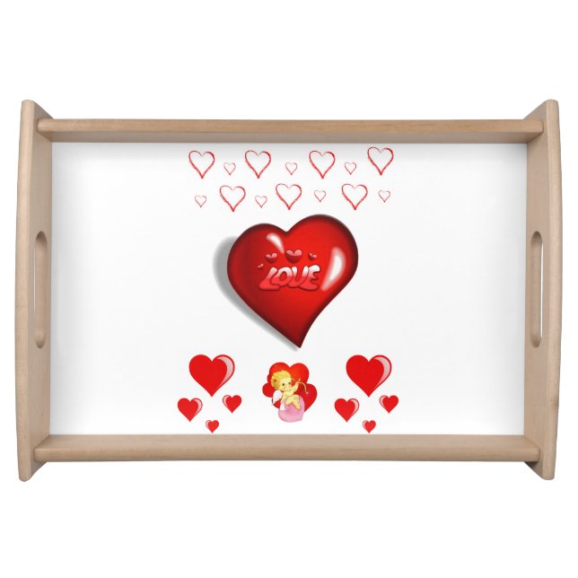 Valentines Day Serving Tray Love (Front)