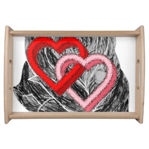 Valentines Day Serving Tray Love