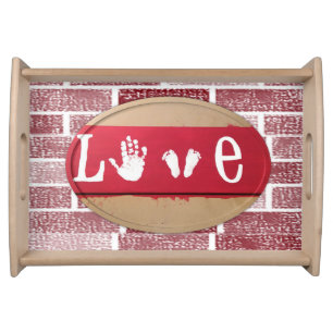 Valentines Day Serving Tray Love