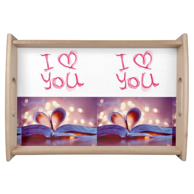 Valentines Day Serving Tray Love (Front)