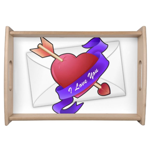 Valentines Day Serving Tray Love (Front)