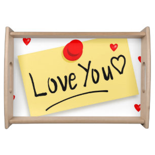 Valentines Day Serving Tray Love