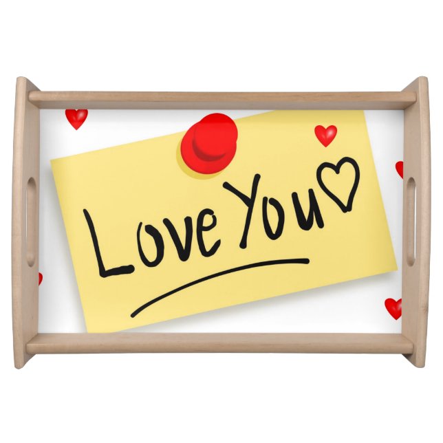 Valentines Day Serving Tray Love (Front)