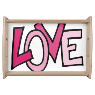 Valentines Day Serving Tray Love