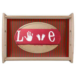 Valentines Day Serving Tray Love