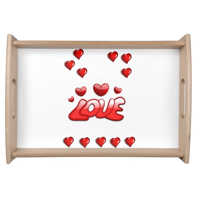 Valentines Day Serving Tray Love (Front)