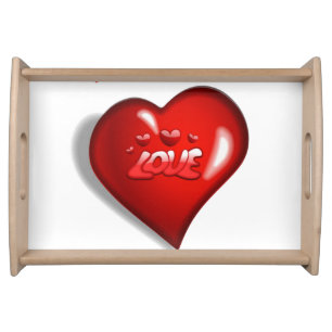 Valentines Day Serving Tray Love