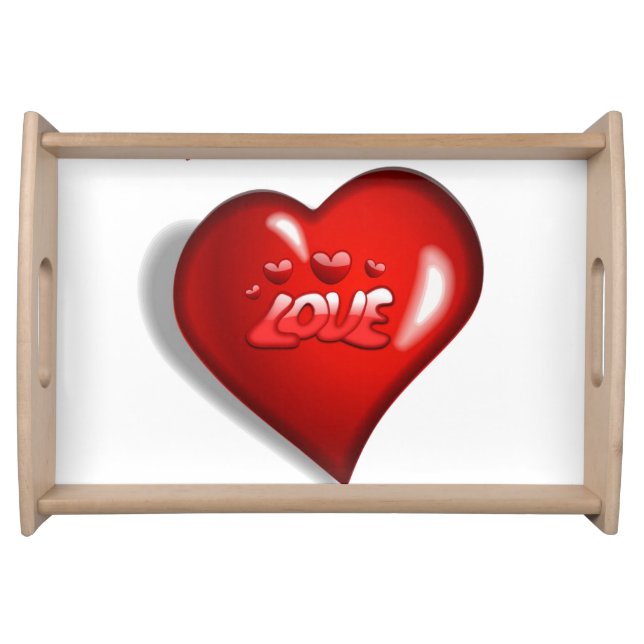 Valentines Day Serving Tray Love (Front)