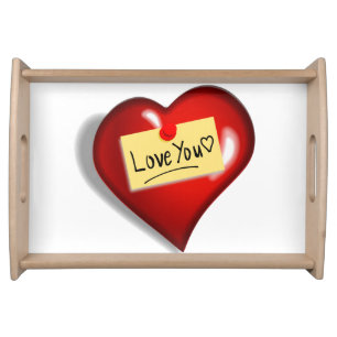 Valentines Day Serving Tray Love