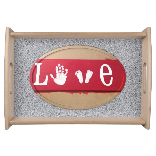 Valentines Day Serving Tray Love (Front)