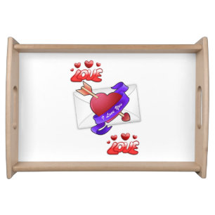 Valentines Day Serving Tray Love