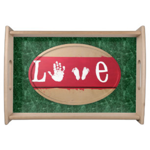 Valentines Day Serving Tray Love