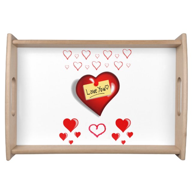 Valentines Day Serving Tray Love (Front)