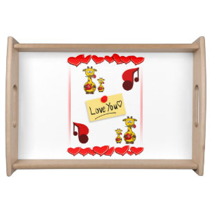 Valentines Day Serving Tray Love