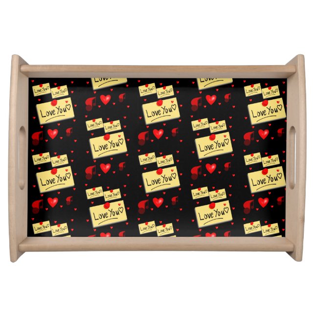 Valentines Day Serving Tray Love (Front)