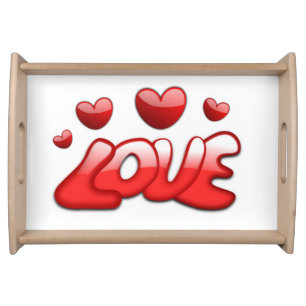 Valentines Day Serving Tray Love