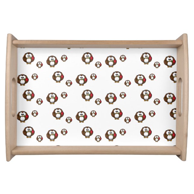 Valentines Day Serving Tray Love Penguin (Front)