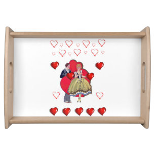 Valentines Day Serving Tray Love Vintage