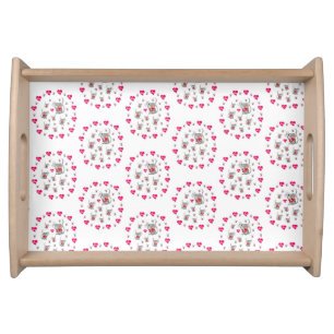 Valentines Day Serving Tray Mice