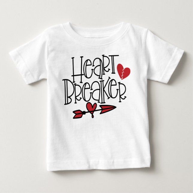 Valentine's Day Shirt for Little Boy-Heart Breaker (Front)