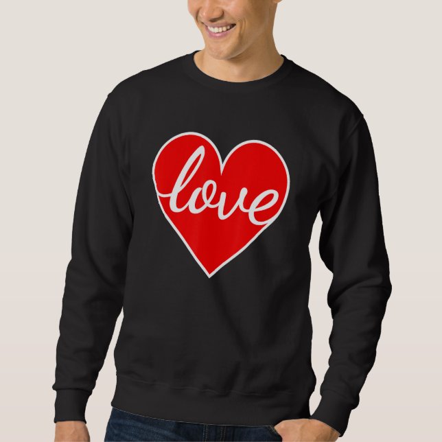 Valentines Day Shirt Women Men Boys Girls Love Hea (Front)