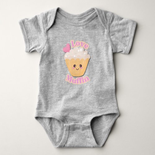 Valentines Day Shirts For Baby  Love Muffin