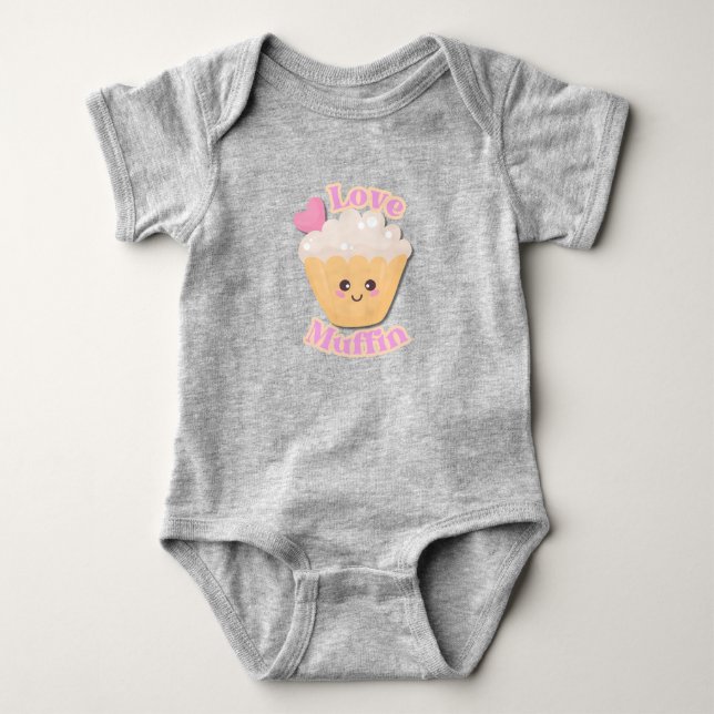 Valentine's Day Shirts For Baby | Love Muffin (Front)