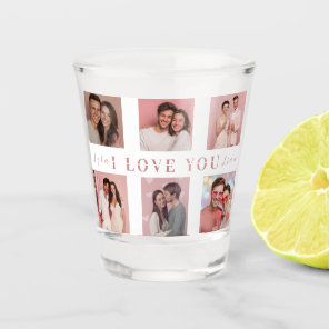 Valentine's Day Shot Glass  | Custom Couple Photos